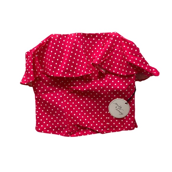 Pink Ruffle Tube Top - Picture 1 of 7